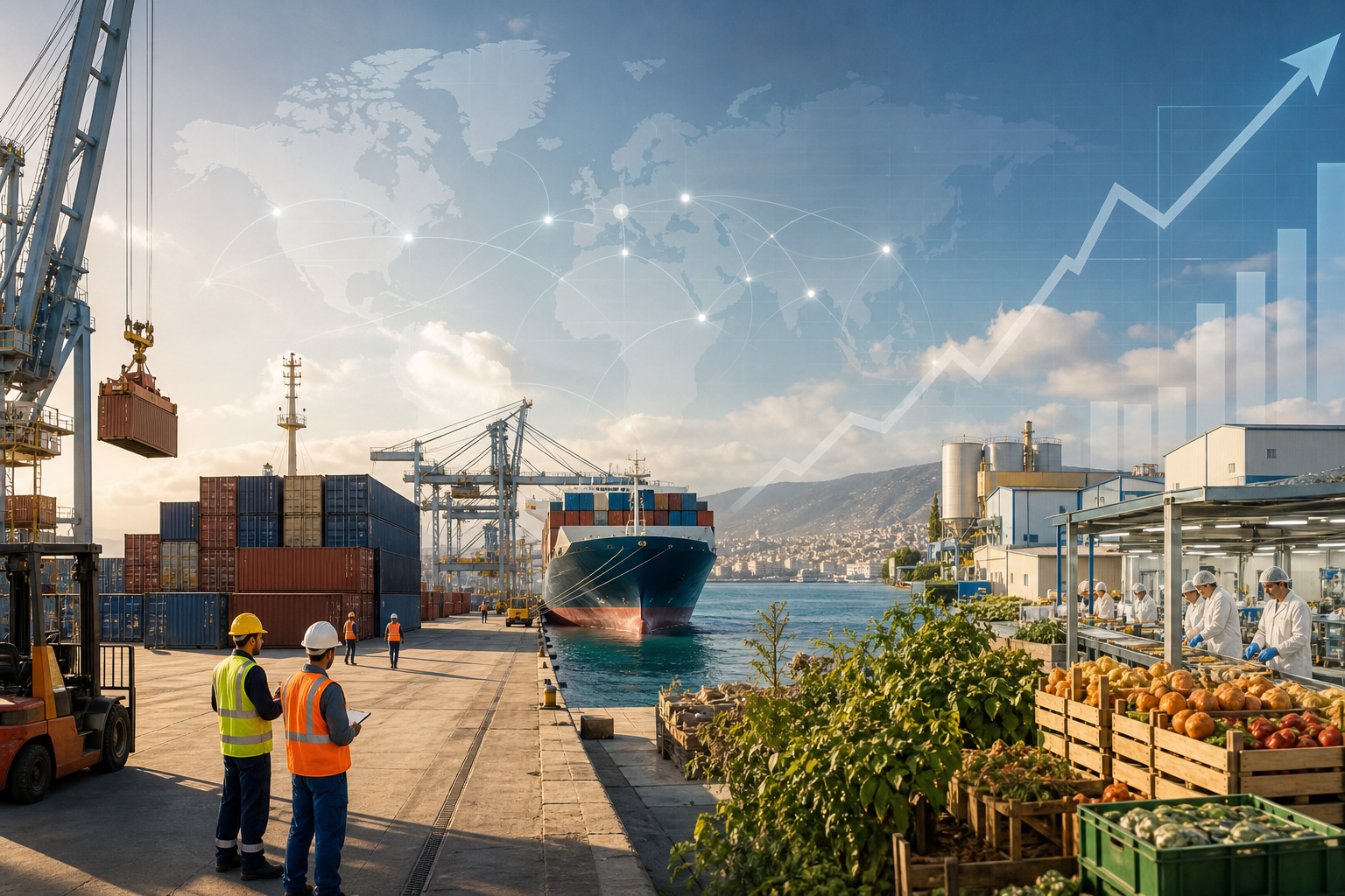 Algérie : les exportations hors hydrocarbures progressent de 16 %, un signal encourageant pour la diversification