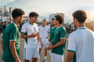 Jeunes binationaux franco-algériens avant le Mondial 2026, illustration Entre2rives.info