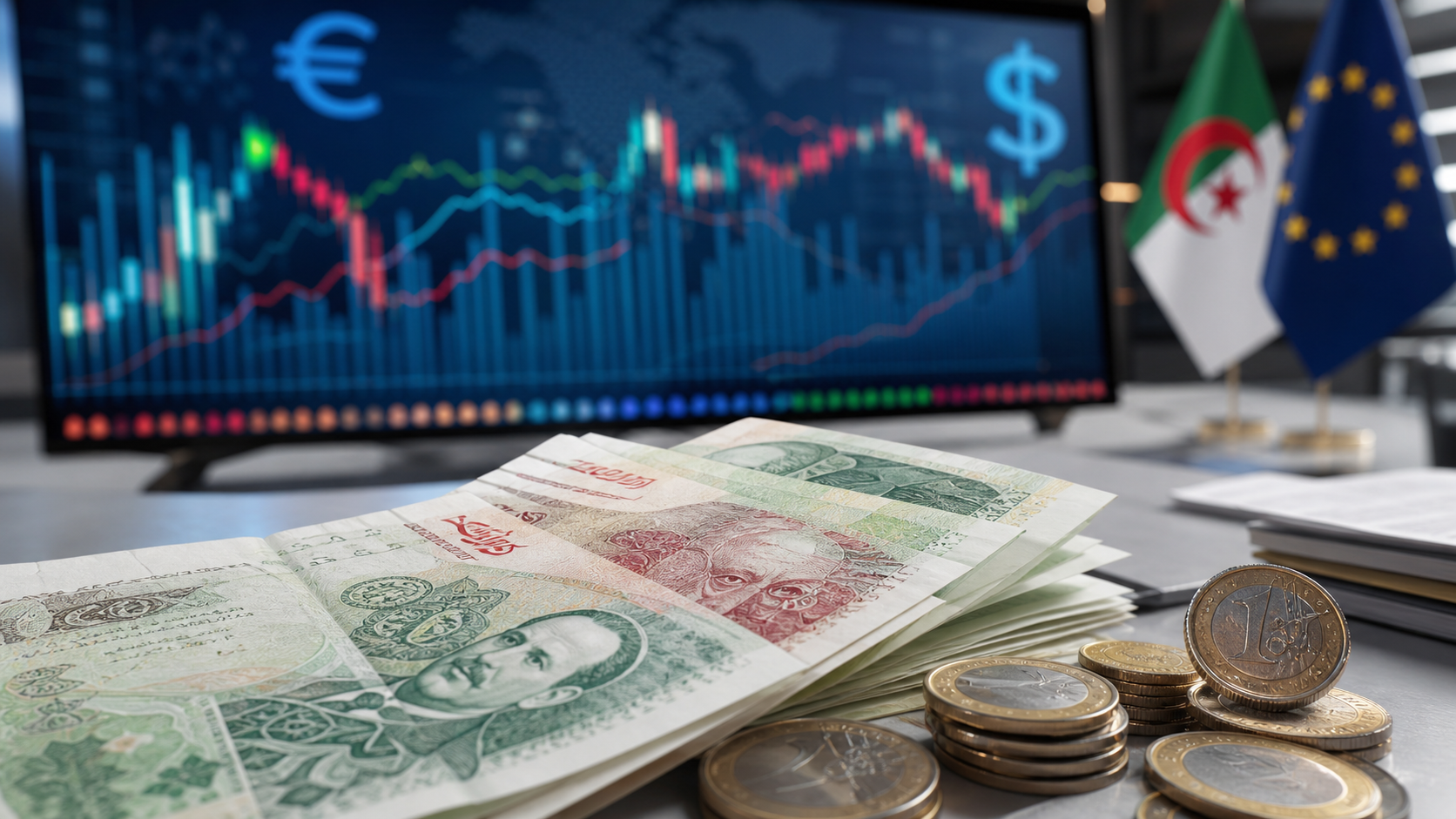 Taux dinar algérien euro et dollar — mardi 12 mai 2026 : marché officiel et marché noir