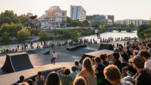 FISE Montpellier 2026 avec BMX, skateboard et sports urbains sur les berges du Lez