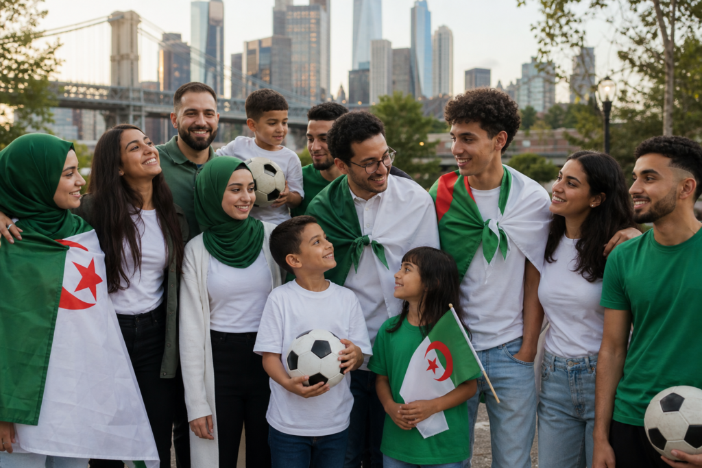 Diaspora algérienne en Amérique réunie autour du football pendant le Mondial 2026, pour Entre2rives.info