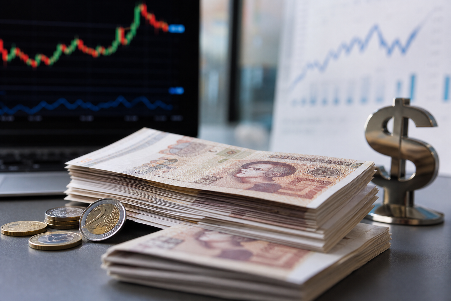 Taux de change Dinar algérien — dimanche 12 avril 2026 : Euro, Dollar et marché noir