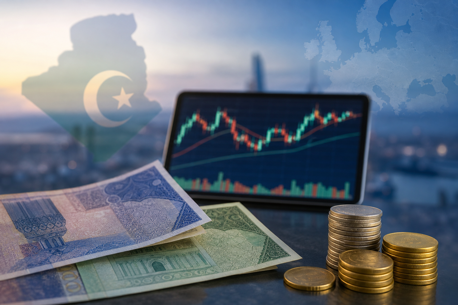 Taux dinar algérien euro et dollar — jeudi 11 juin 2026 : marché officiel et marché noir