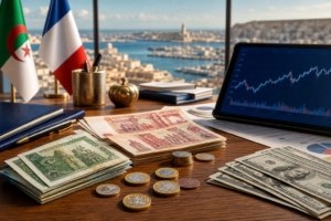 Taux du dinar algérien face à l’euro et au dollar le 13 mai 2026 avec graphique de change