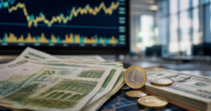 Illustration du taux du dinar algérien face à l’euro et au dollar pour le 15 avril 2026
