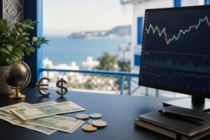 Taux du dinar algérien face à l’euro et au dollar le 23 mai 2026 avec graphique de change