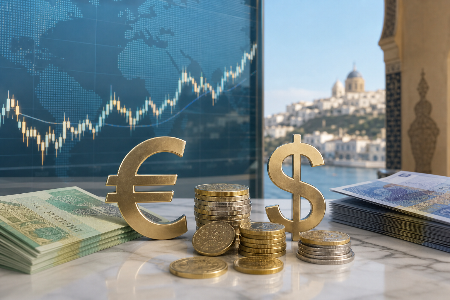 Taux dinar algérien euro et dollar — dimanche 24 mai 2026 : marché officiel et marché noir