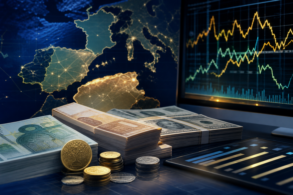 Taux du dinar algérien face à l’euro et au dollar le 26 juin 2026 avec graphique de change