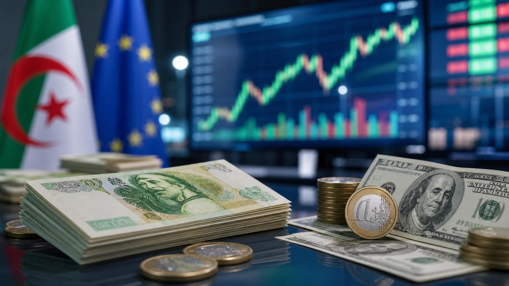Taux dinar algérien euro et dollar — lundi 27 avril 2026 : marché officiel et marché noir