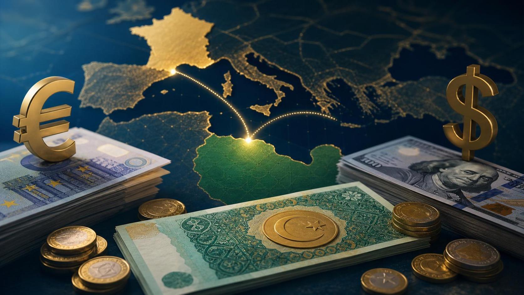 Taux dinar algérien euro et dollar — dimanche 3 mai 2026 : marché officiel et marché noir