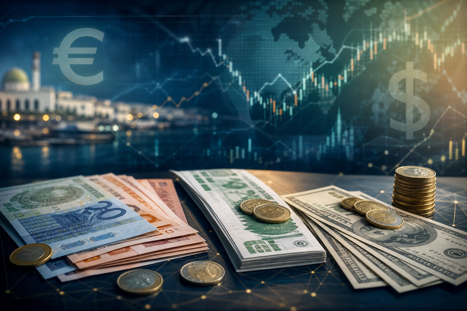 Taux dinar algérien euro et dollar — dimanche 31 mai 2026 : marché officiel et marché noir
