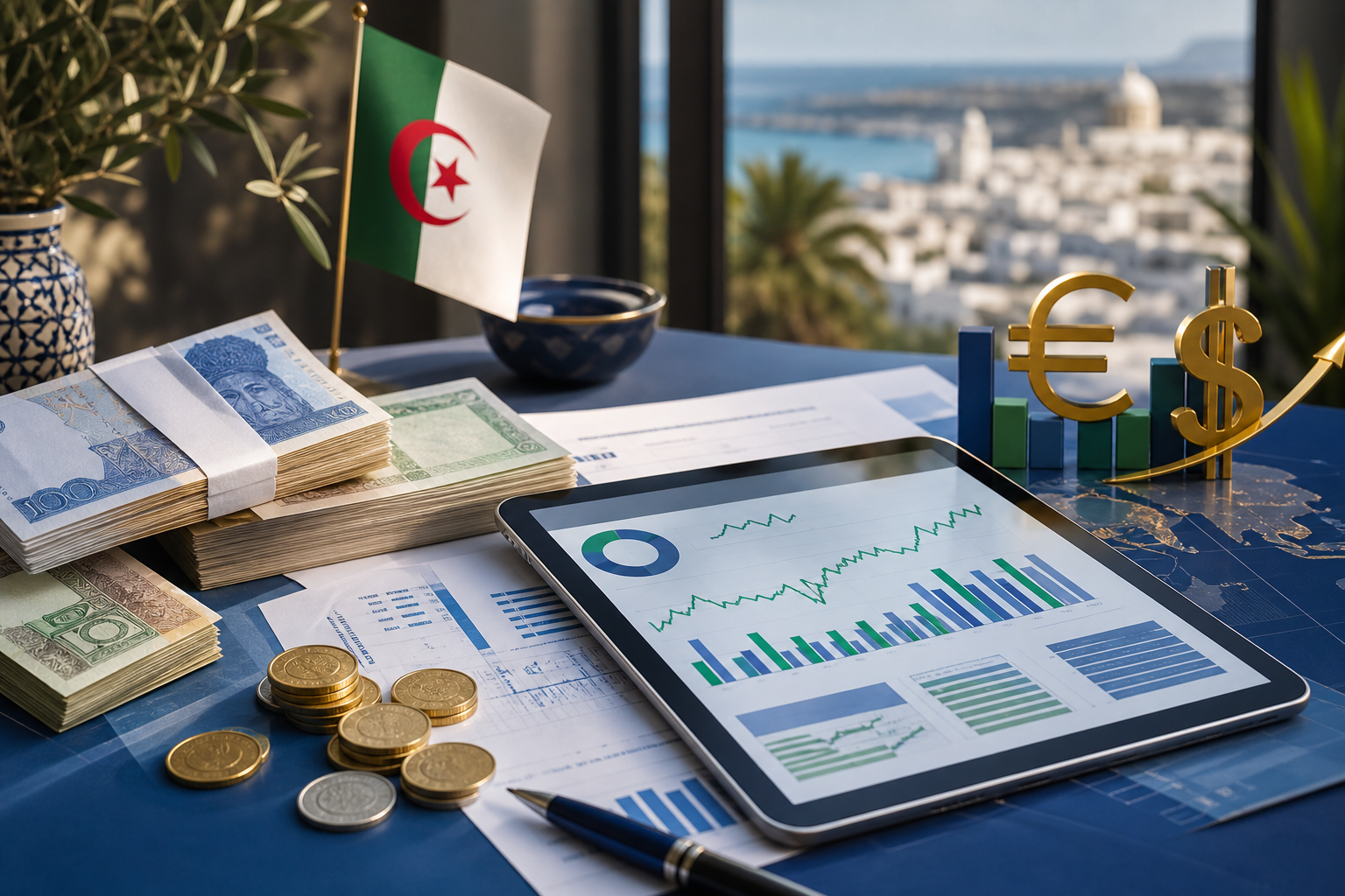 Taux dinar algérien euro et dollar — lundi 8 juin 2026 : marché officiel et marché noir