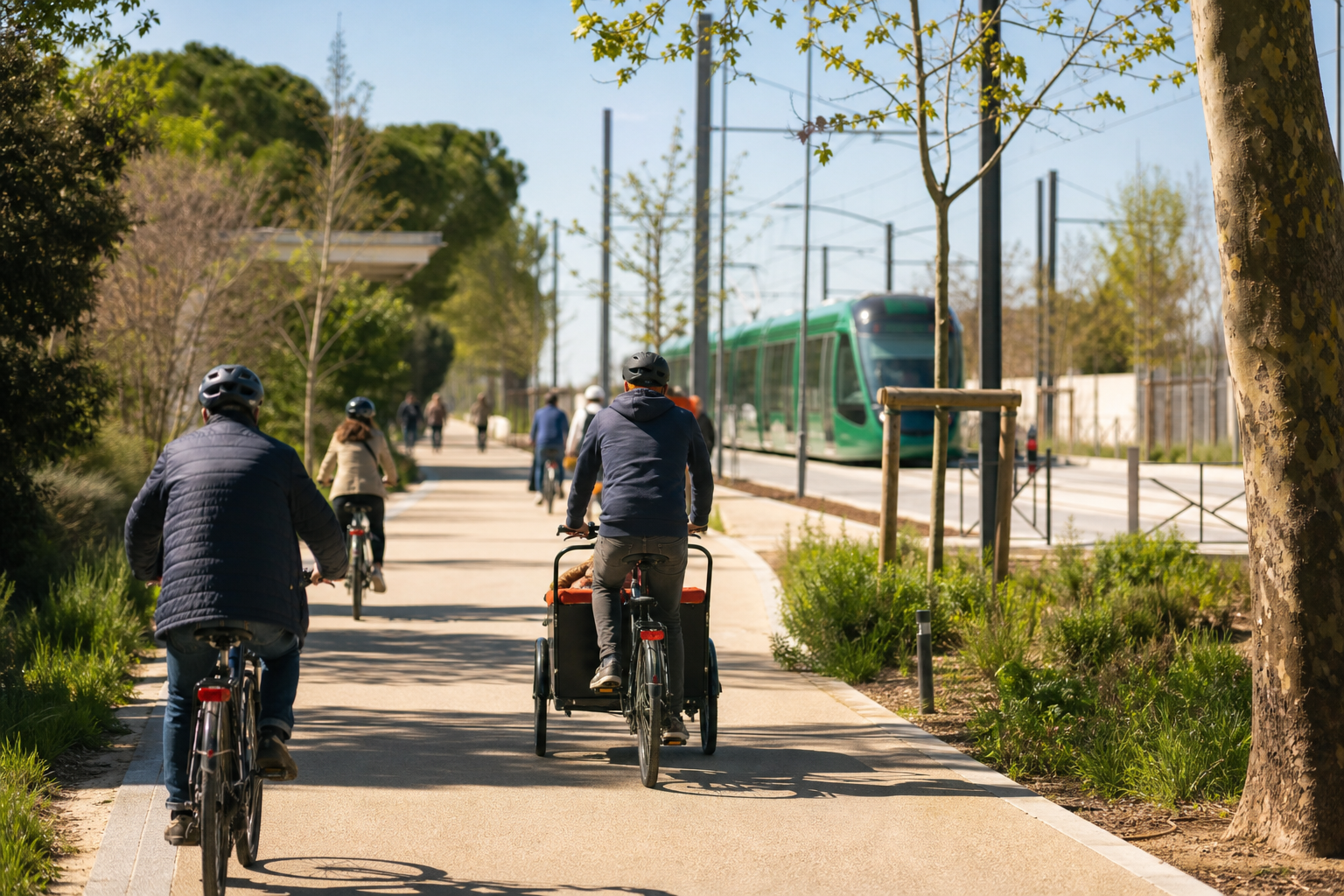Véloligne 11 : Prades-le-Lez inaugure un nouvel itinéraire vélo vers la ligne 5