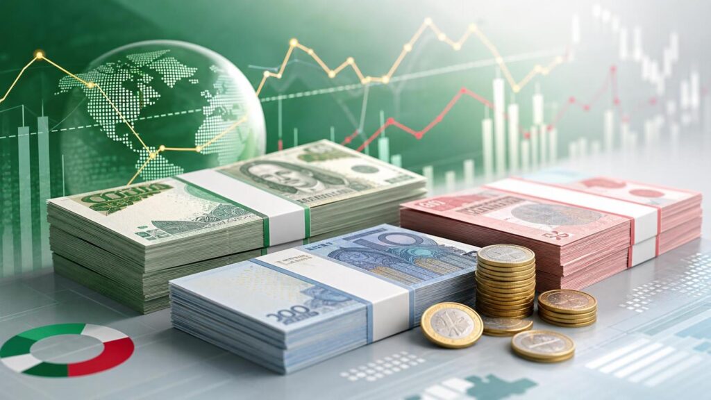 Taux de change du dinar algérien face à l’euro et au dollar, marché officiel et marché noir