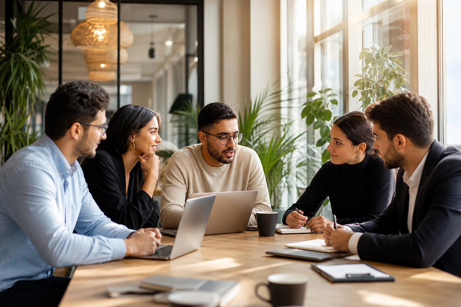 Entrepreneurs de la diaspora France-Maroc en réunion de travail