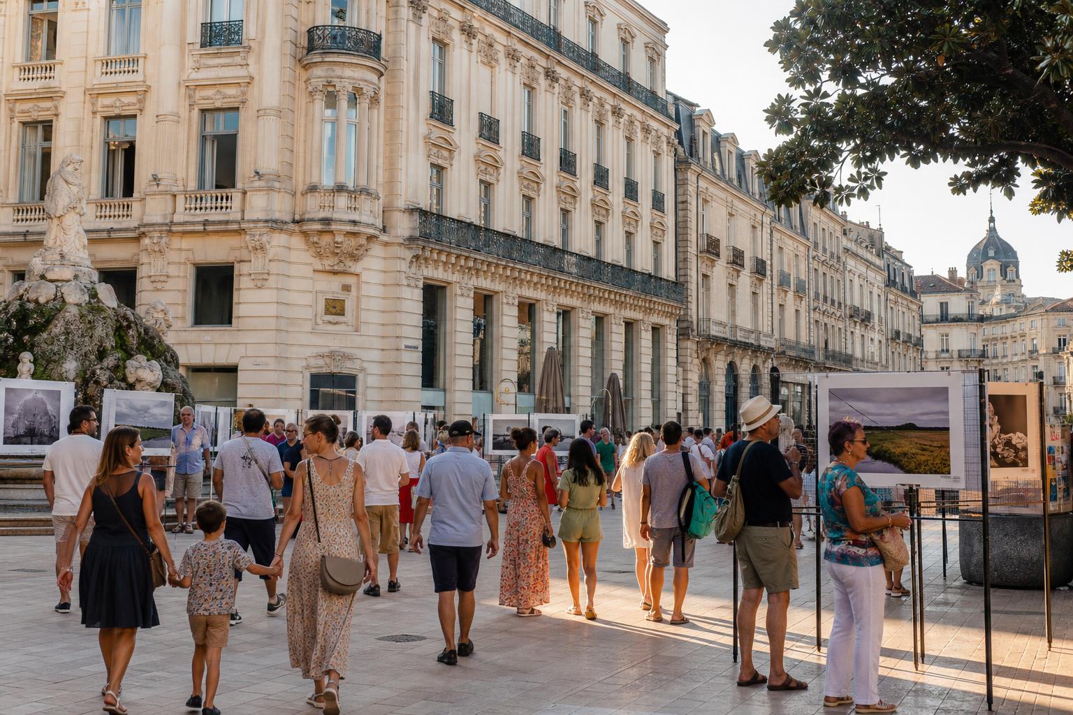 Journées européennes du patrimoine 2026 à Montpellier, visiteurs devant un bâtiment historique