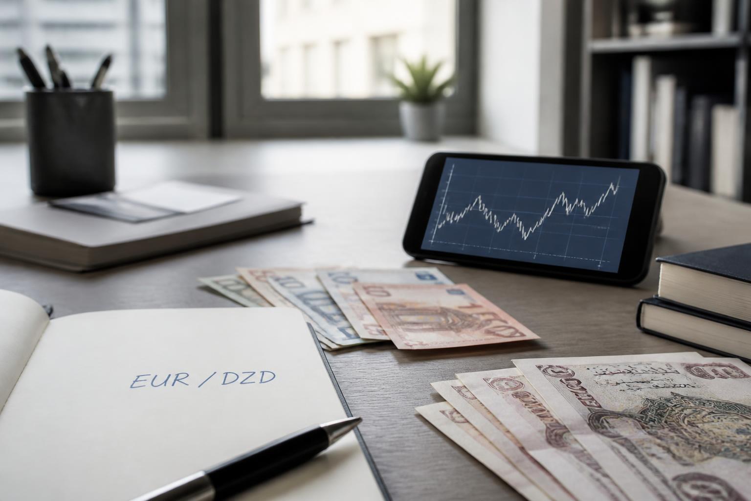 Taux du dinar algérien face à l’euro et au dollar le 25 août 2026