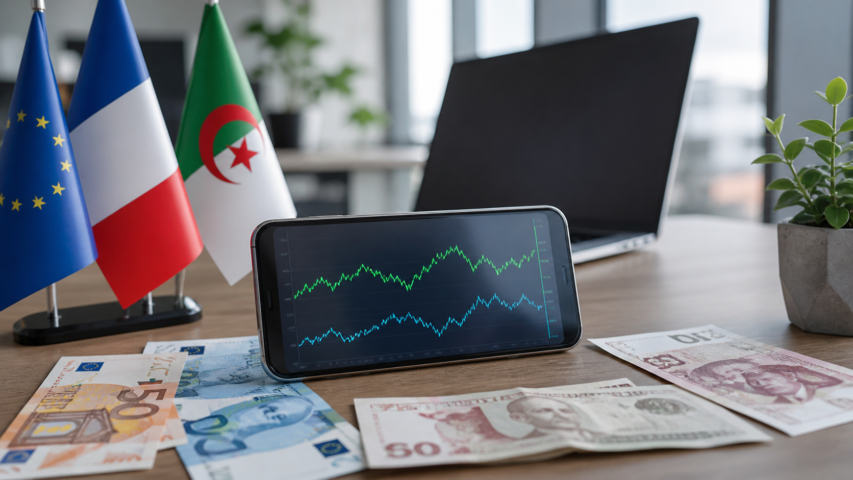 Taux dinar algérien euro et dollar — jeudi 6 août 2026 : marché officiel et marché noir
